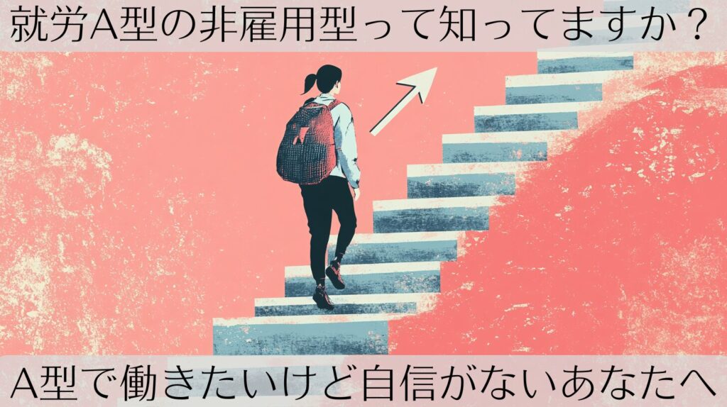 就労継続支援A型の非雇用型についての記事のトップ画像です。